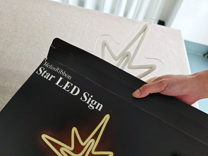 Star LED Neon Sign USB Powered for Christmas Nativity Scene Festival Window Decor
