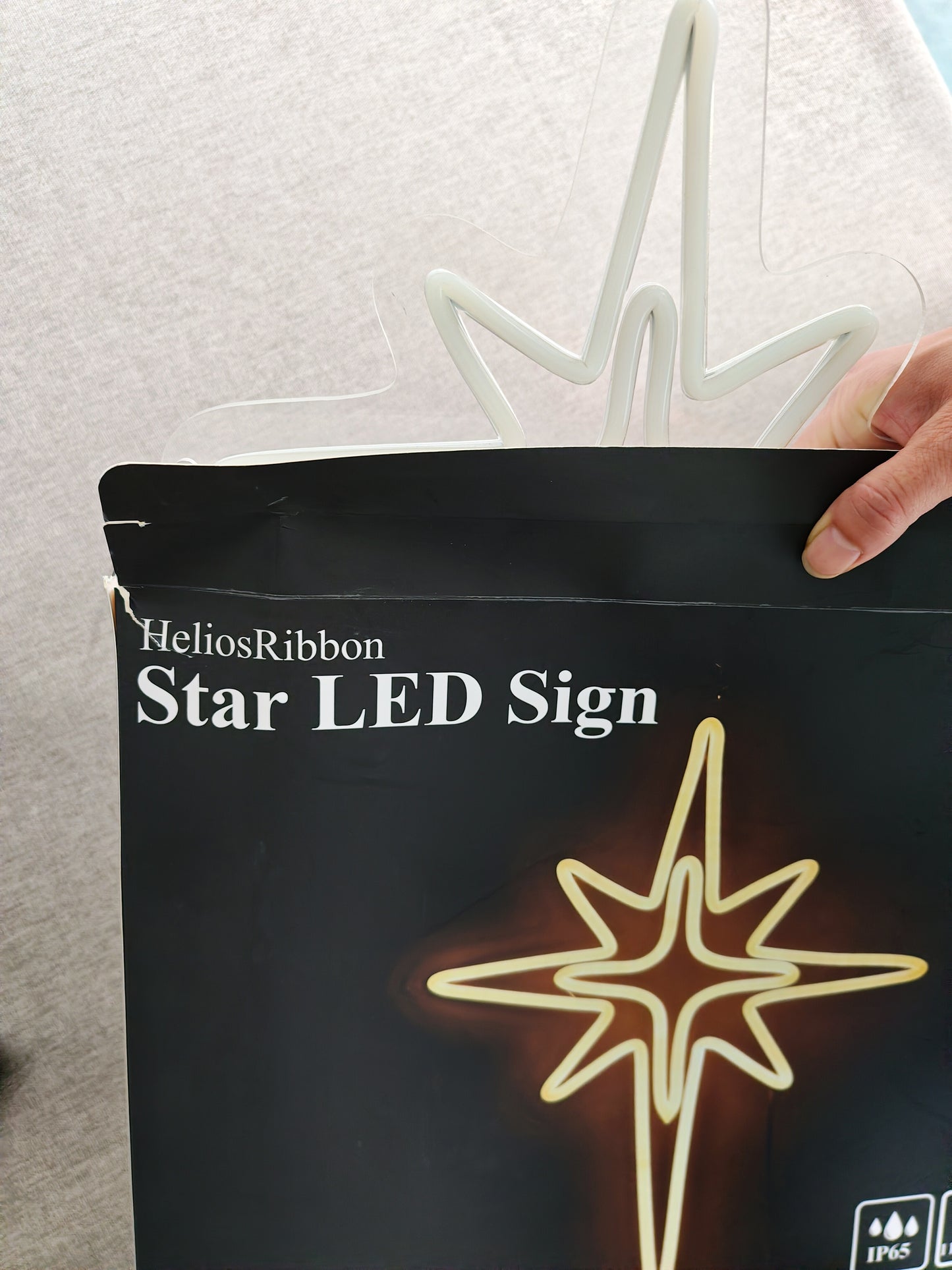 Star LED Neon Sign USB Powered for Christmas Nativity Scene Festival Window Decor